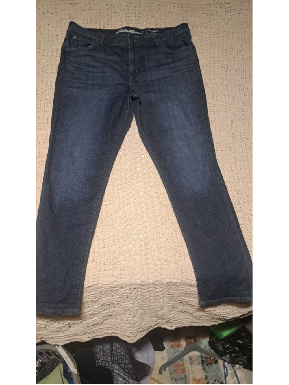 Women's Eddie Bauer Boyfriend Slim Jeans Size 16 Blue